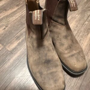 Blundstone Brown Ankle Boots with Elastic Panels